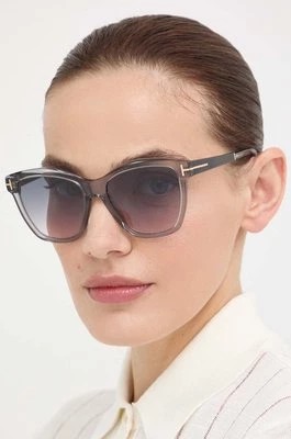 Zdjęcie produktu Tom Ford okulary przeciwsłoneczne damskie kolor szary FT1087_5420A