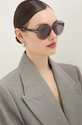 Zdjęcie produktu Tom Ford okulary przeciwsłoneczne damskie kolor szary FT1088_5520C