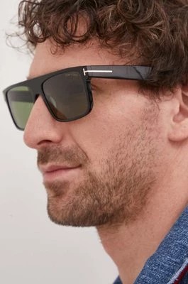Zdjęcie produktu Tom Ford okulary przeciwsłoneczne męskie kolor czarny
