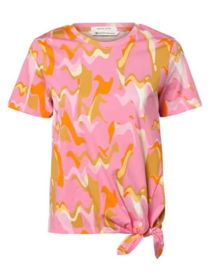Zdjęcie produktu Tom Tailor Denim T-shirt damski Kobiety Bawełna wyrazisty róż wzorzysty,