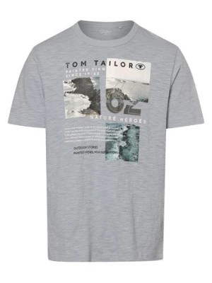 Zdjęcie produktu Tom Tailor Koszulka męska Mężczyźni Bawełna niebieski nadruk,