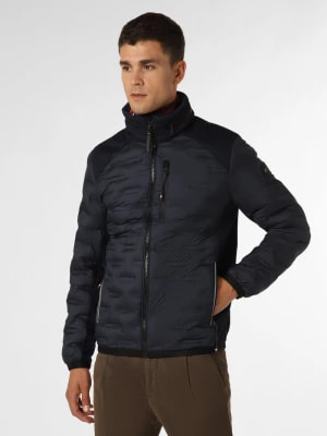 Zdjęcie produktu Tom Tailor Męska kurtka pikowana Mężczyźni Sztuczne włókno niebieski jednolity,