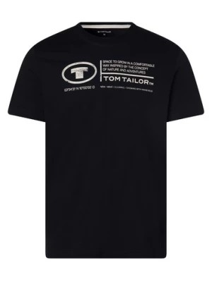 Zdjęcie produktu Tom Tailor T-shirt męski Mężczyźni Bawełna niebieski nadruk,