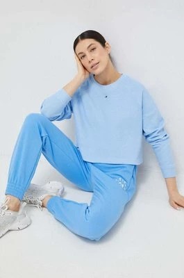 Zdjęcie produktu Tommy Hilfiger bluza bawełniana damska kolor niebieski gładka