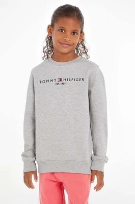 Zdjęcie produktu Tommy Hilfiger Bluza bawełniana dziecięca kolor szary z aplikacją KS0KS00212