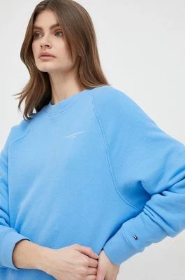 Zdjęcie produktu Tommy Hilfiger bluza damska kolor niebieski z nadrukiem