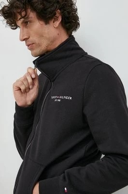 Zdjęcie produktu Tommy Hilfiger bluza męska kolor czarny z aplikacją MW0MW29327