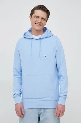 Zdjęcie produktu Tommy Hilfiger bluza męska kolor niebieski z kapturem gładka