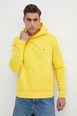 Zdjęcie produktu Tommy Hilfiger bluza męska kolor żółty z kapturem gładka MW0MW34266