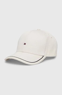 Zdjęcie produktu Tommy Hilfiger czapka z daszkiem bawełniana kolor biały z aplikacją AM0AM12304