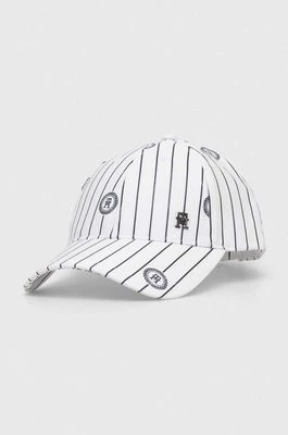 Zdjęcie produktu Tommy Hilfiger czapka z daszkiem kolor biały wzorzysta AM0AM12247