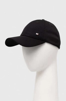Zdjęcie produktu Tommy Hilfiger czapka z daszkiem kolor czarny gładka AM0AM12150