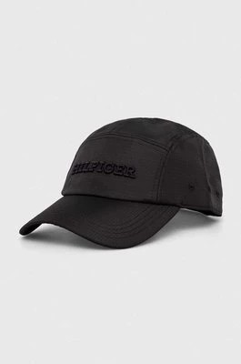 Zdjęcie produktu Tommy Hilfiger czapka z daszkiem kolor czarny z aplikacją AM0AM12255