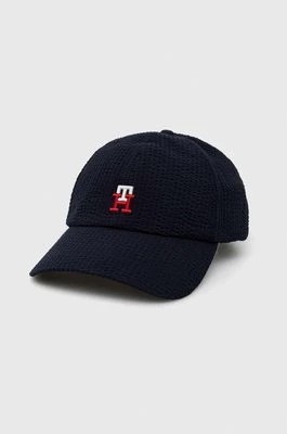 Zdjęcie produktu Tommy Hilfiger czapka z daszkiem kolor granatowy z aplikacją