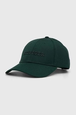 Zdjęcie produktu Tommy Hilfiger czapka z daszkiem kolor zielony z aplikacją AM0AM12043
