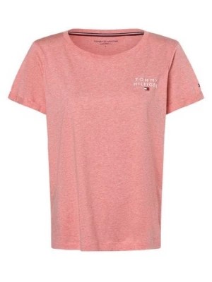 Zdjęcie produktu Tommy Hilfiger Damska koszulka od piżamy Kobiety Bawełna różowy|pomarańczowy|wyrazisty róż marmurkowy, S/M