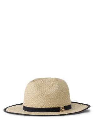 Zdjęcie produktu Tommy Hilfiger Damski kapelusz słomkowy Kobiety beżowy jednolity,