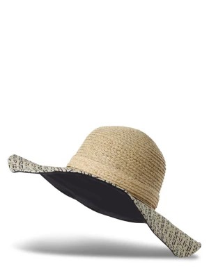 Zdjęcie produktu Tommy Hilfiger Damski kapelusz słomkowy Kobiety beżowy wzorzysty,