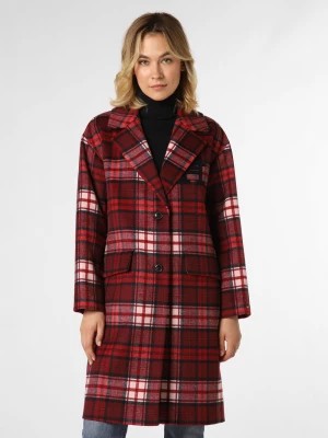 Zdjęcie produktu Tommy Hilfiger Damski płaszcz wełniany Kobiety czerwony w kratkę,