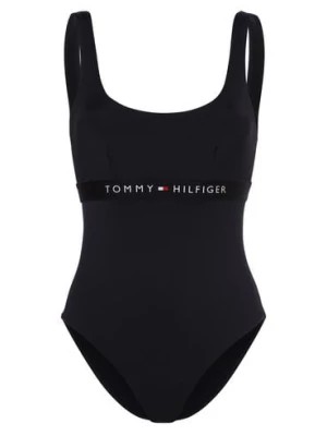 Zdjęcie produktu Tommy Hilfiger Damski strój kąpielowy Kobiety niebieski jednolity,
