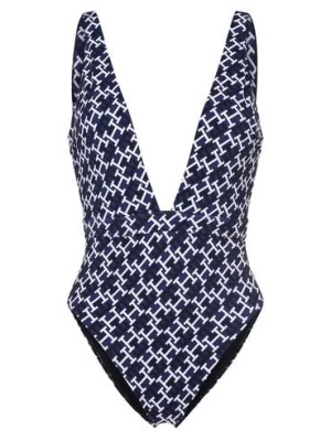 Zdjęcie produktu Tommy Hilfiger Damski strój kąpielowy Kobiety niebieski wzorzysty,