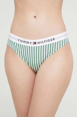 Zdjęcie produktu Tommy Hilfiger figi kąpielowe kolor zielony miękka miseczka