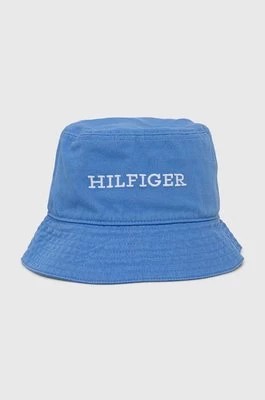 Zdjęcie produktu Tommy Hilfiger kapelusz bawełniany kolor niebieski bawełniany AM0AM12302