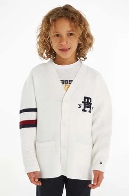 Zdjęcie produktu Tommy Hilfiger kardigan bawełniany dziecięcy kolor biały