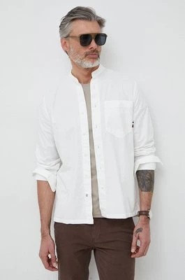 Zdjęcie produktu Tommy Hilfiger koszula bawełniana męska kolor biały relaxed ze stójką