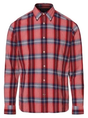 Zdjęcie produktu Tommy Hilfiger Koszula męska Mężczyźni Regular Fit Bawełna czerwony|niebieski w kratkę,