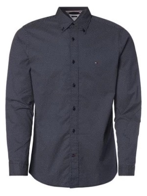 Zdjęcie produktu Tommy Hilfiger Koszula męska Mężczyźni Regular Fit Bawełna niebieski wzorzysty button down,