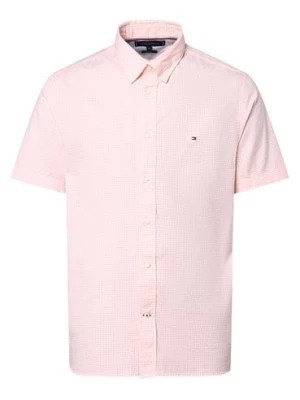 Zdjęcie produktu Tommy Hilfiger Koszula męska Mężczyźni Regular Fit Bawełna różowy|biały w kratkę,