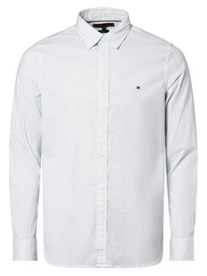 Zdjęcie produktu Tommy Hilfiger Koszula męska Mężczyźni Slim Fit Bawełna biały|zielony wzorzysty,