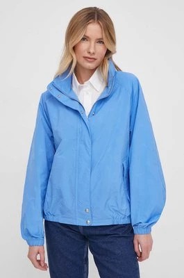 Zdjęcie produktu Tommy Hilfiger kurtka damska kolor niebieski przejściowa oversize WW0WW41554