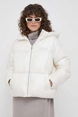 Zdjęcie produktu Tommy Hilfiger kurtka puchowa damska kolor beżowy zimowa WW0WW40836