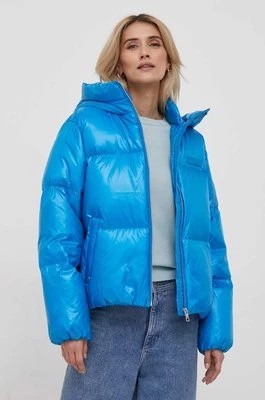 Zdjęcie produktu Tommy Hilfiger kurtka puchowa damska kolor niebieski zimowa WW0WW40836