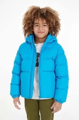 Zdjęcie produktu Tommy Hilfiger kurtka puchowa dziecięca kolor niebieski