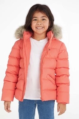 Zdjęcie produktu Tommy Hilfiger kurtka puchowa dziecięca kolor pomarańczowy
