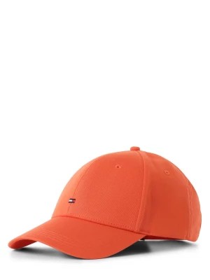 Zdjęcie produktu Tommy Hilfiger Męska czapka z daszkiem Mężczyźni Bawełna pomarańczowy jednolity,