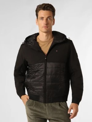 Zdjęcie produktu Tommy Hilfiger Męska kurtka pikowana Mężczyźni Sztuczne włókno czarny jednolity,