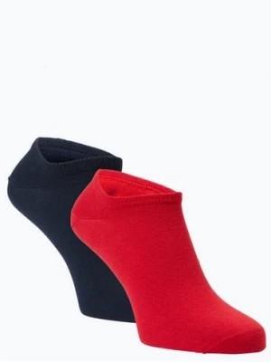 Zdjęcie produktu Tommy Hilfiger Męskie skarpety do obuwia sportowego pakowane po 2 szt. Mężczyźni Bawełna czerwony jednolity,