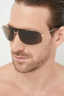 Zdjęcie produktu Tommy Hilfiger okulary przeciwsłoneczne męskie kolor złoty