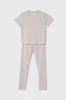 Zdjęcie produktu Tommy Hilfiger piżama dziecięca kolor beżowy wzorzysta