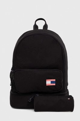 Zdjęcie produktu Tommy Hilfiger plecak dziecięcy kolor czarny mały z aplikacją