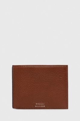 Zdjęcie produktu Tommy Hilfiger portfel skórzany męski kolor brązowy AM0AM12187