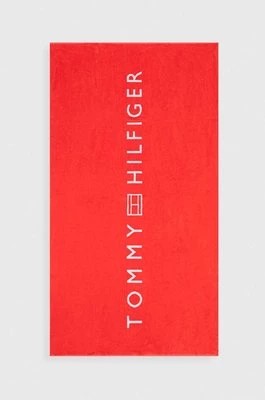 Zdjęcie produktu Tommy Hilfiger ręcznik bawełniany kolor czerwony UU0UU00074