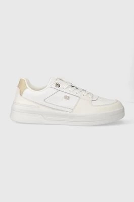 Zdjęcie produktu Tommy Hilfiger sneakersy skórzane ESSENTIAL BASKET SNEAKER kolor biały FW0FW07684