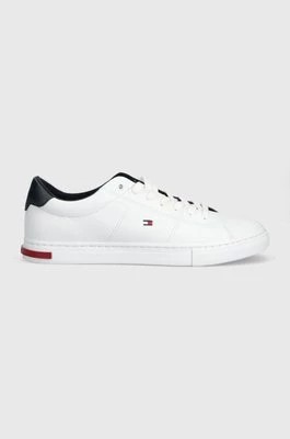 Zdjęcie produktu Tommy Hilfiger sneakersy skórzane ESSENTIAL LEATHER DETAIL VULC kolor biały FM0FM04047
