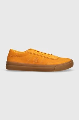 Zdjęcie produktu Tommy Hilfiger sneakersy zamszowe TH CUPSET SUEDE kolor pomarańczowy FM0FM04977