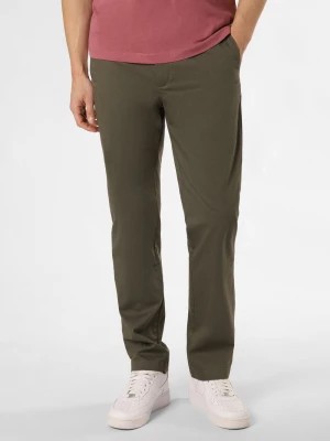 Zdjęcie produktu Tommy Hilfiger Spodnie - Denton Mężczyźni Bawełna zielony wzorzysty,